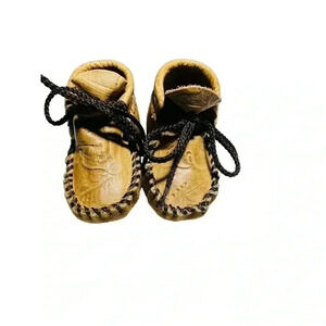 ITASCA BABY BROWN MOCCASINS•SIZE MEDIUM INFANT SIZE•PREOWNED GREAT CONDITION•